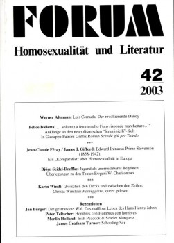 FORUM HOMOSEXUALITÄT UND LITERATUR 42