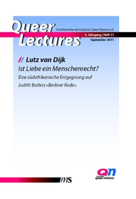 QUEER LECTURES 11 von LUTZ VAN DIJK