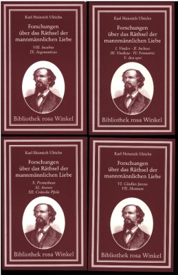 FORSCHUNGEN ÜBER DAS RÄTHSEL DER MANNMÄNNLICHEN LIEBE von KARL HEINRICH ULRICHS